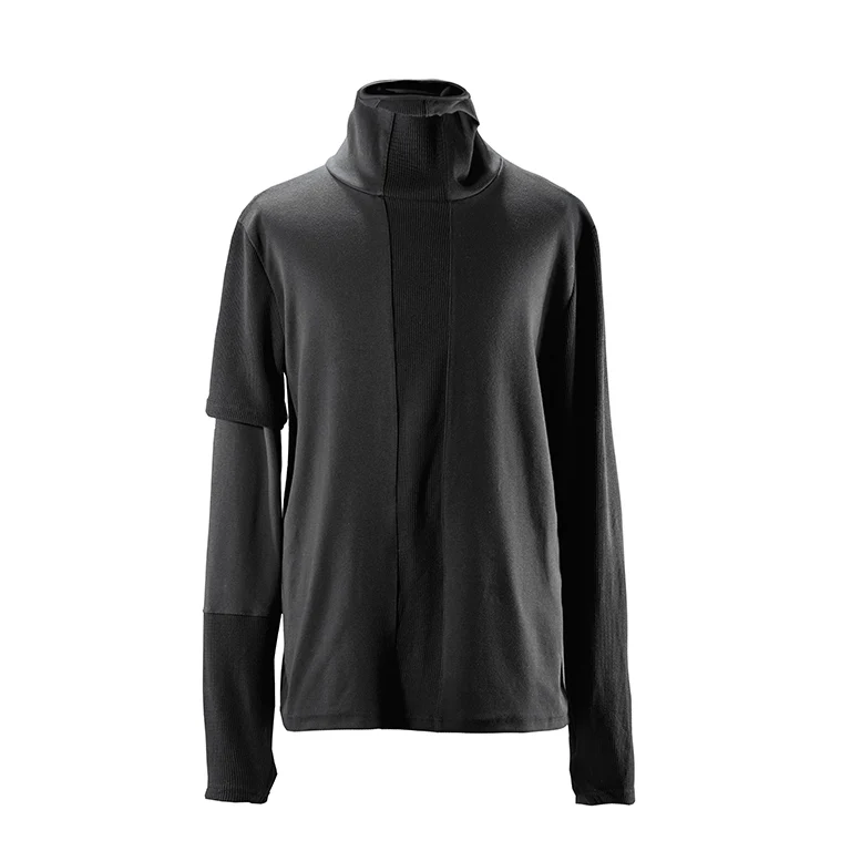 0030 DECONSTRUCTION HIGH COLLAR LONG SLEEVE T-SHIRT - Image 2