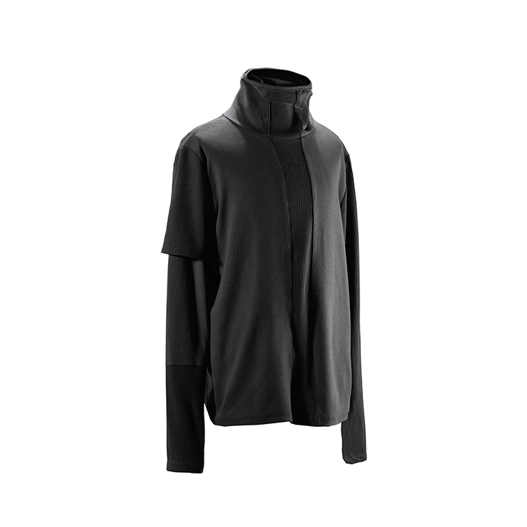 0030 DECONSTRUCTION HIGH COLLAR LONG SLEEVE T-SHIRT - Image 3