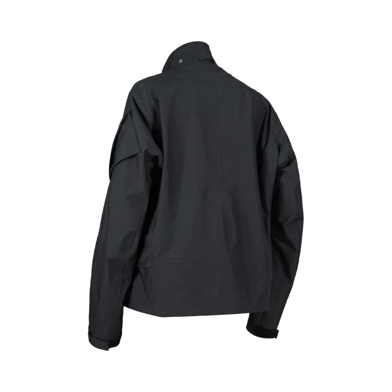 0256 DERMIZAX 3L HARD SHELL DETACHABLE HAT STAND UP COLLAR JACKET - Image 10