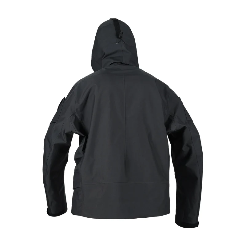 0256 DERMIZAX 3L HARD SHELL DETACHABLE HAT STAND UP COLLAR JACKET - Image 4