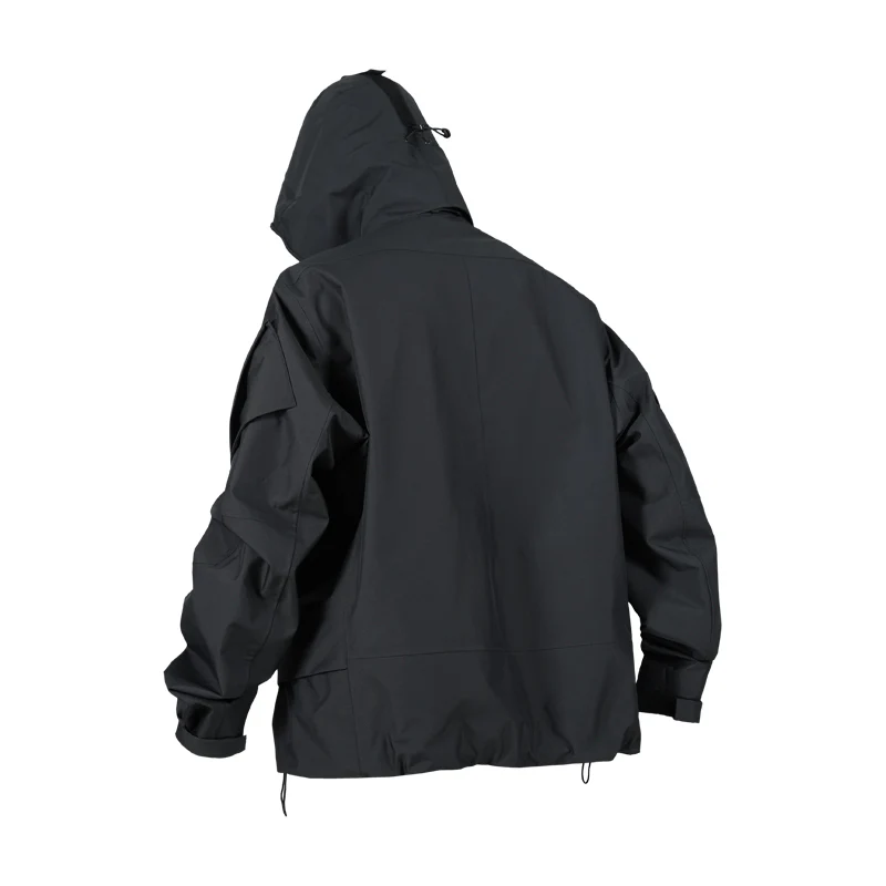 0256 DERMIZAX 3L HARD SHELL DETACHABLE HAT STAND UP COLLAR JACKET - Image 6