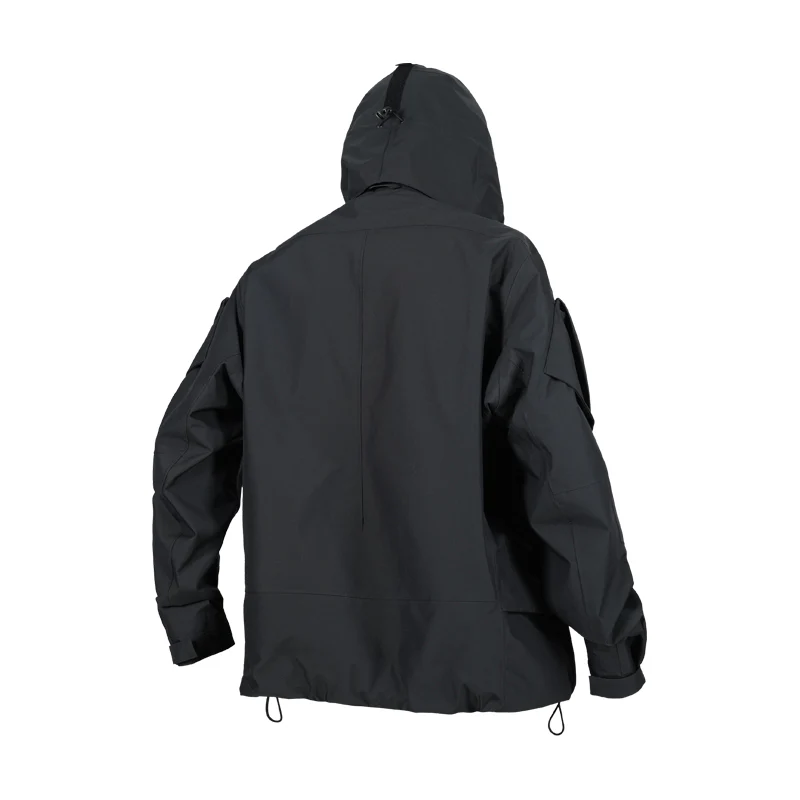 0256 DERMIZAX 3L HARD SHELL DETACHABLE HAT STAND UP COLLAR JACKET - Image 7