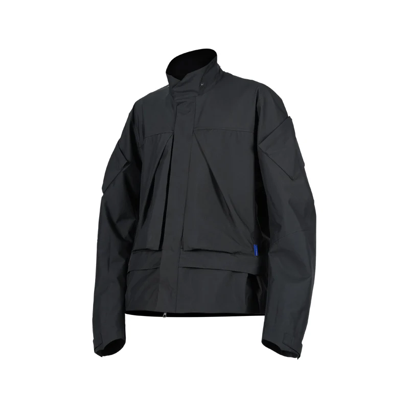 0256 DERMIZAX 3L HARD SHELL DETACHABLE HAT STAND UP COLLAR JACKET - Image 8