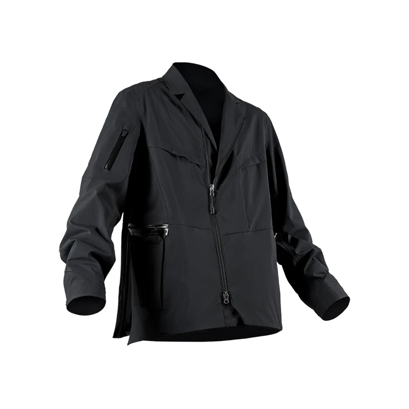 0263 V-SHAPED LAPEL POLARTEC NEOSHELL WATERPROOF SUIT JACKET - Image 3