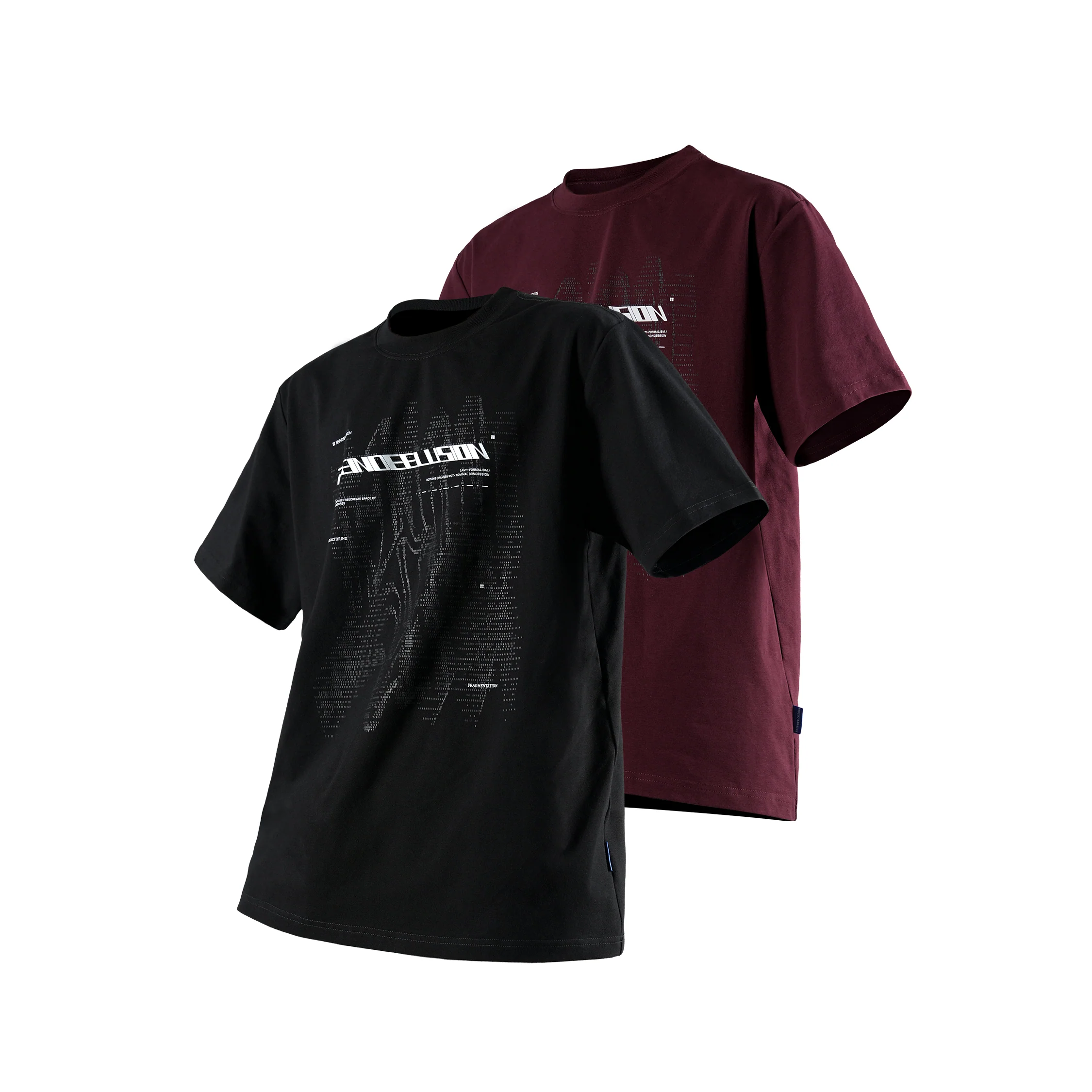 0268 DIGITAL PULSE DYNAMIC RIPPLE PRINTING SORONA T-SHIRT