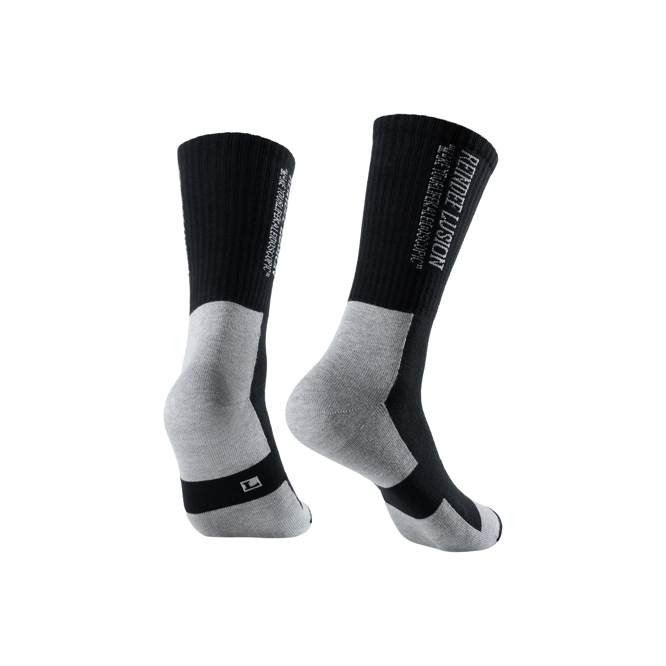 A025/A026 MODULE SPLICING SLOGAN COTTON SOCKS (SHORT/LONG) - Image 4